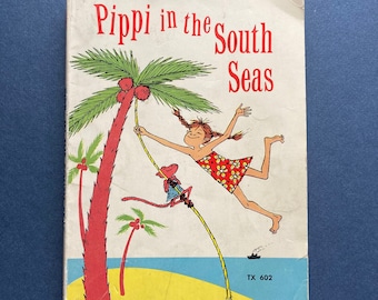 Vintage Children's Paperback Book Pipi in the South Seas by Astrid Lindgren