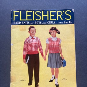 Vintage Fleisher's Hand Knits Instruction Booklet Volume 100