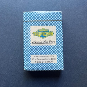 Cartas de baralho vintage do The Tropicana Las Vegas * Novas, sem uso *