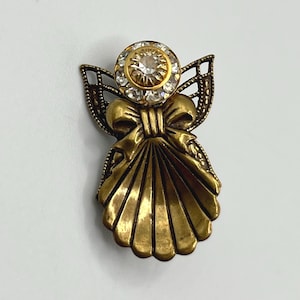 Vintage Angel Brooch - Etsy