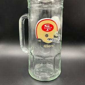 Vintage 1980&#39;s San Francisco 49ers 20 oz Glass Beer Mug