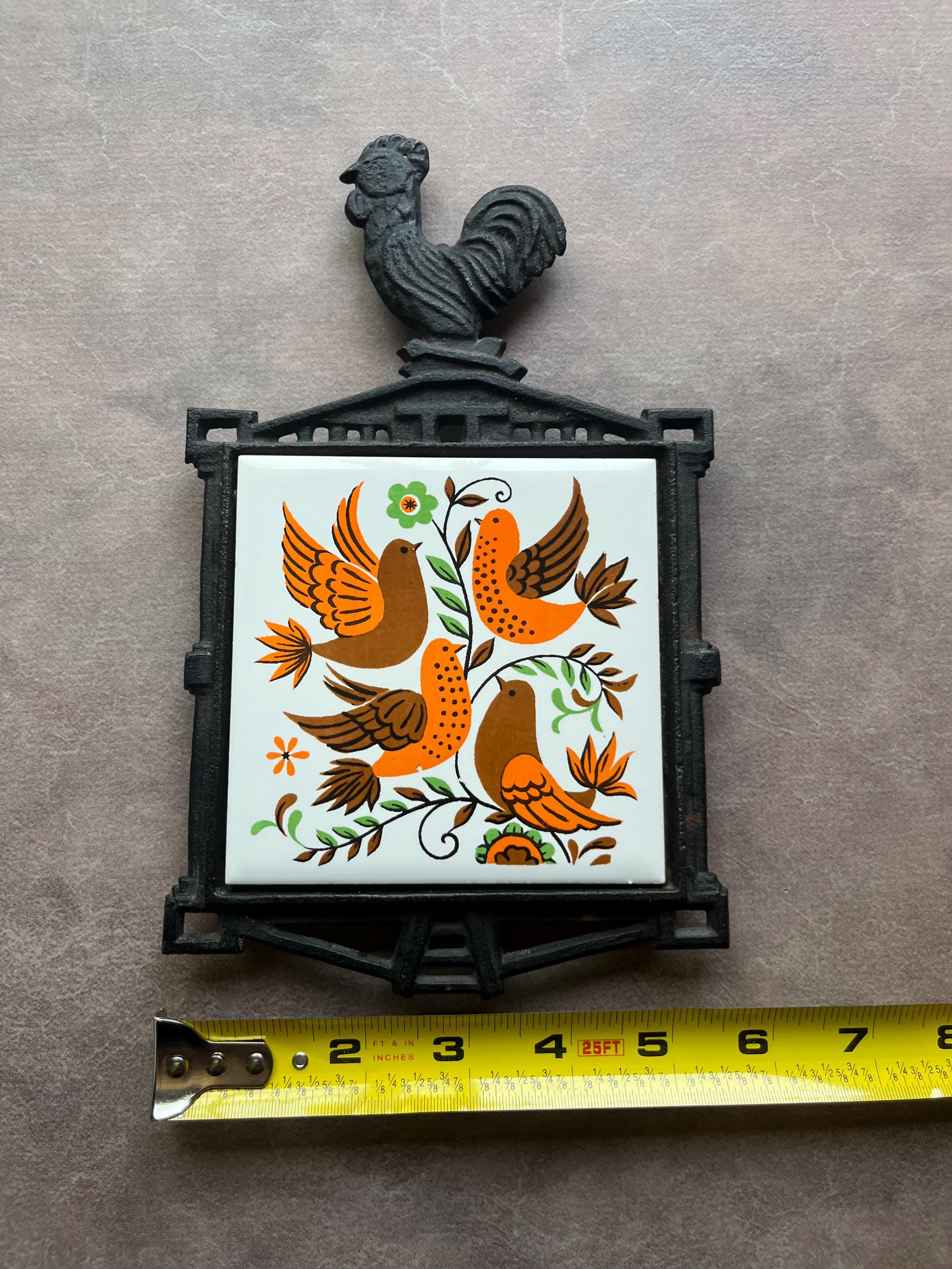 リメイク缶　お家モチーフ　小鳥ピック　No.197 リメイク缶 お家モチーフ 小鳥ピック No.197