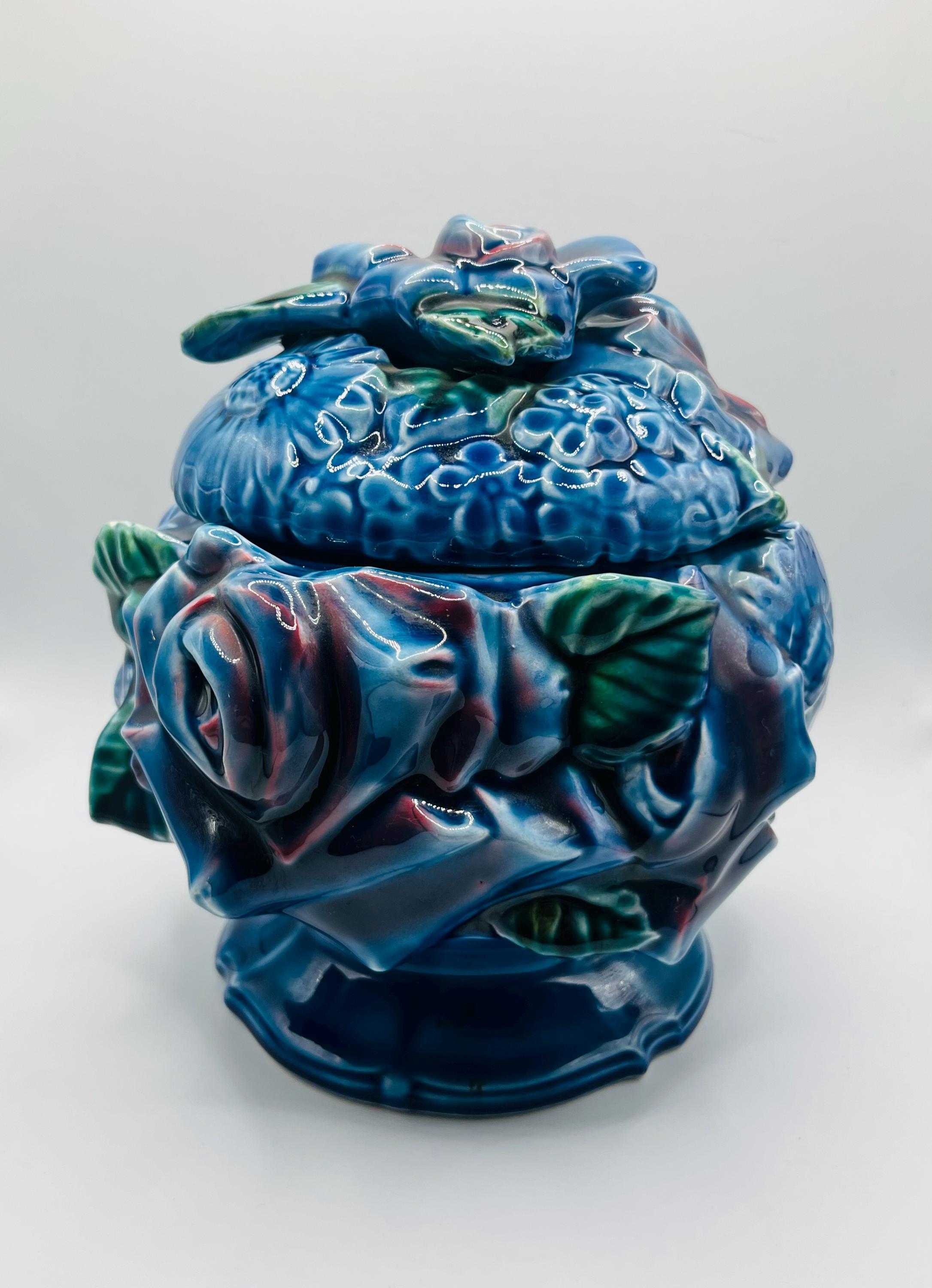 1960s Inarco Japan Blue Mood Indigo Fruit Topiary Double