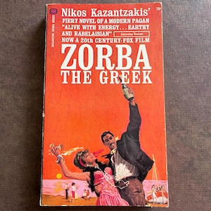 Zorba The Greek by Nikos Kazantzakis Vintage 1964 Ballantine Paperback Book
