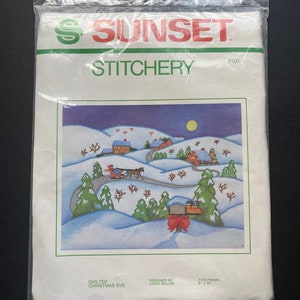 Vintage Sunset Stitchery Quilted Christmas Eve 2100