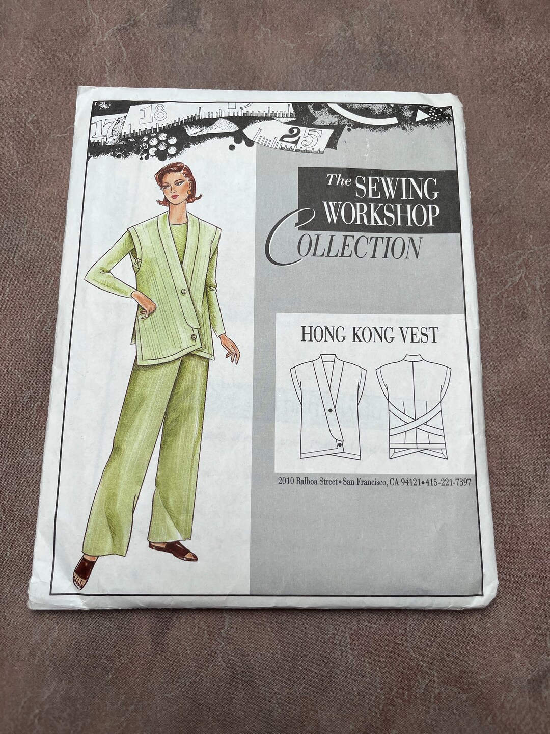 Vintage Sewing Sewing Pattern Hong Kong Vest Size 822 Etsy