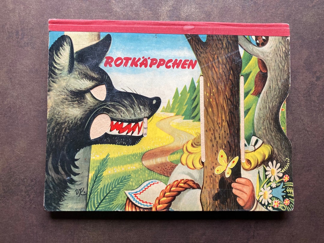 Vintage German Children's Pop up Book Rothappchen Little Red Riding Hood by Vojtěch Kubašta Etsy