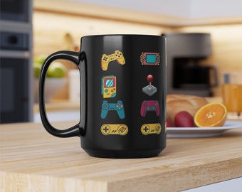 Gamer Schwarze Tasse, 15oz