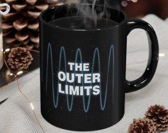 Retro TV, The Outer Limits, lustige Geschenkbecher, Geschenke für Mama, Geschenke für Frauen, Grafikbecher, Geschenke für sie, Geschenke für ihn, Kaffeetasse