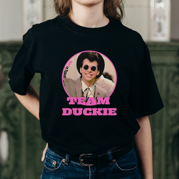 Vintage Pop T shirt, Retro 80's Gift, Movie Lover's, Unisex- Men's  Women's Tee, Gifts for Her, Graphic T shirt, Pretty in Pink, team duckie