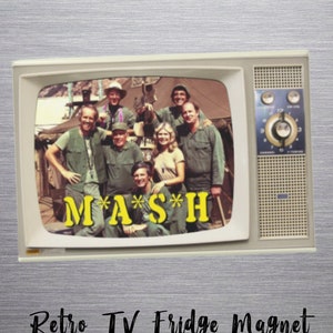 Retro TV -M*A*S*H Fridge Magnet, Rectangle magnet, Vintage Fridge Magnet, Classic 70's TV show, Army gift, Doctor gift