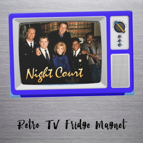 Retro TV - Night Court, Fridge Magnet, Fridge Art, Classic 80's TV show, Gifts for women, Gifts for men, Collectibles, Comedy TV