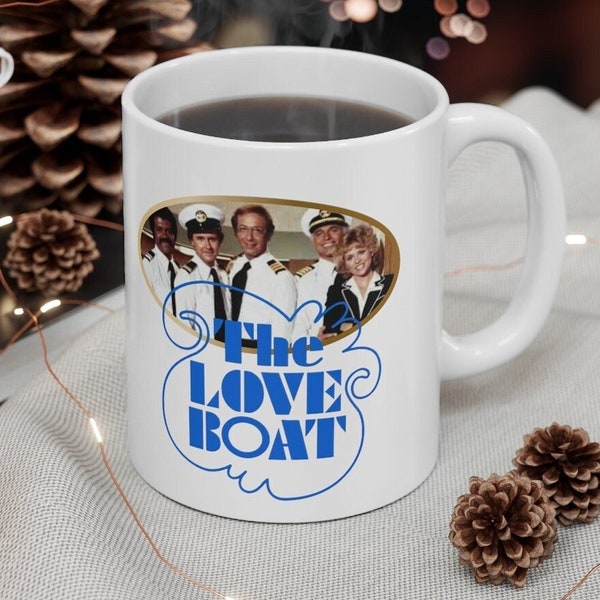 The Love Boat Keramiktasse 11oz | 80er Jahre Retro TV Geschenk | Klassische Fernsehserie der 1980er Jahre | Das Liebesboot