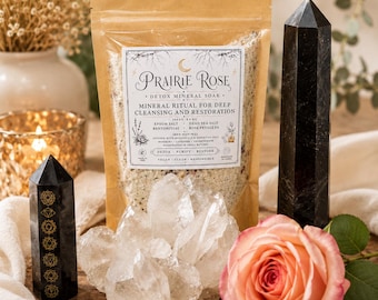 Bagno detox di lusso / Rituale di relax e cura di sé / Regalo per la cura di sé / Bagno minerale