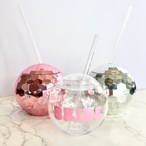 Disco Ball Cups with Straw | Disco Ball Tune