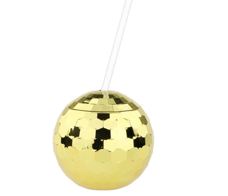 Disco Ball Cups With Straw Etsy