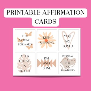 Affirmation cards printable | Affirmations cards | Encouragement gift | Self-care