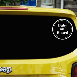 Baby on the go car decal, Baby on board sticker, Vinyl decal, Car decal, Decal for mom, new mom gift, Baby car decal, Baby shower gift