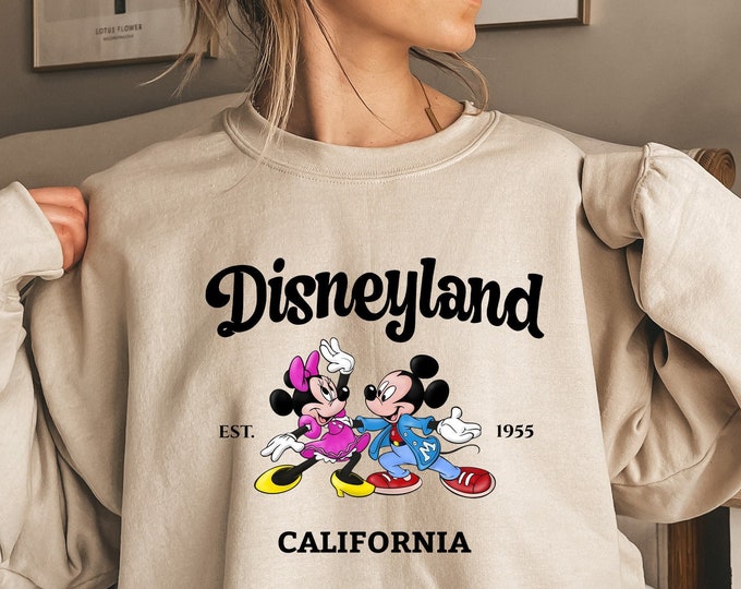 Mouse Sweatshirt, Magicland 1955 Sweatshirt, Matching Shirt, Matching Sweatshirt, Magical Shirt, Vacation Shirt, Vintage Shirt, DL