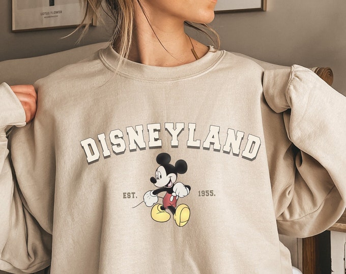 Mouse Sweatshirt, Magicland 1955 Sweatshirt, Matching Shirt, Matching Sweatshirt, Magical Shirt, Vacation Shirt, Vintage Shirt