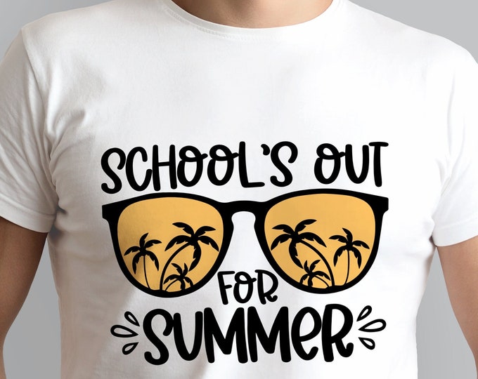 Funny Smiley Schools Out For Summer Shirt, Classmates Matching Tee, Last Day Of School Tee, Teacher Summer Tshirt, Summer Shirt