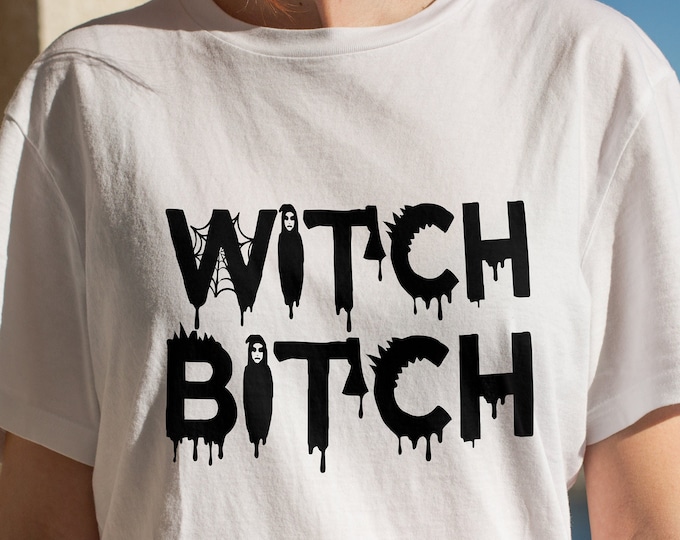 Witch Bitch Shirt, Witch Tee, Halloween Women Shirt, Funny Witch T-Shirt, Halloween Witch Tee, Witch Bride Shirt, Halloween Gift Shirt