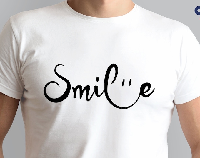 Smile T-Shirt, Positive Shirt, Be Happy T-Shirt, Smile Face Tee, Motivational Shirt, Positivity Gift, Inspirational Shirts