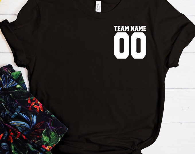 Custom Team Name and Number Shirt, Customized Football Shirt, Personalized Soccer Jersey, Custom Baseball Jersey, School Varsity Team Jersey