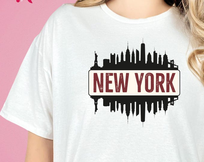 New York City Silhouette Shirt, New York City Sweatshirt, New York Trip Shirt,New York Trip Hoodie, New York Gifts, NYC Theme Gifts, NYC Tee