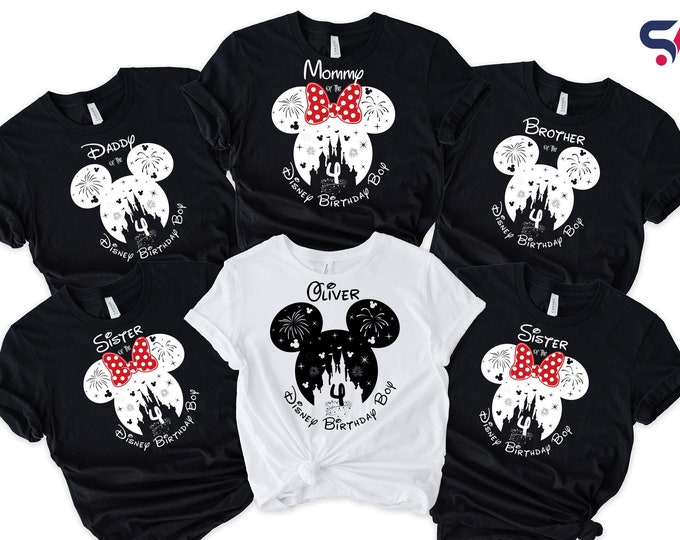 Family Disney Birthday Boy Shirt, Birthday Shirts for Boy, Mickey Birthday Shirt,  Birthday Crew Shirt, Custom Disney Birthday Family Shirt