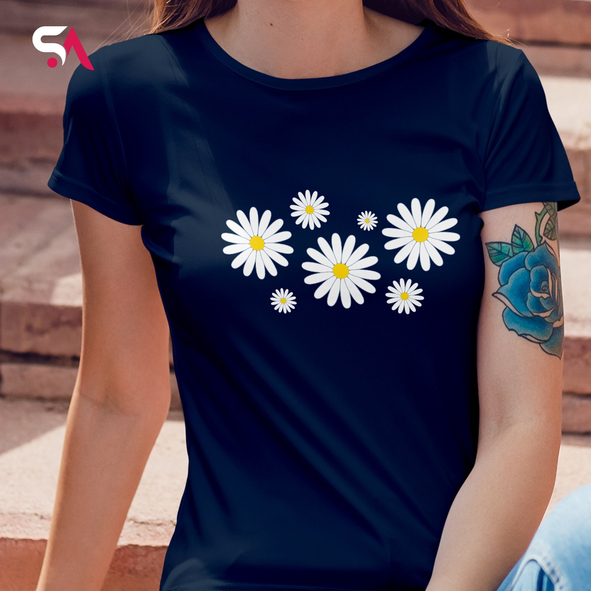 Beautiful Flowers Women White T-Shirt H – figuresite