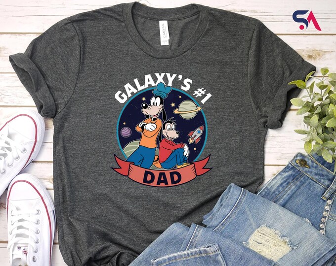 Galaxy's #1 Dad Shirt, Father's Day T-Shirt, Mouse Dad Shirt, Gift For Dad Tee, Dad Shirt T-Shirt, Family Matching Tee, Best Mouse Dad Shirt