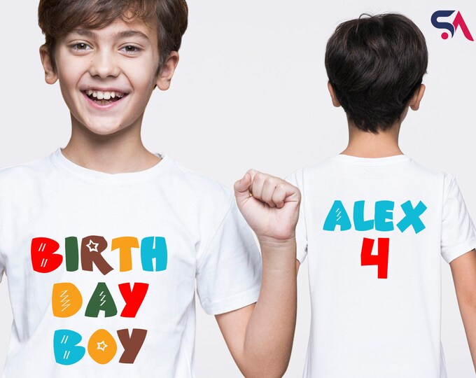Custom Birthday Boy Shirt, Custom Birthday Gift For Boys, Birthday Kids Outfits, Birthday Boy Shirt, Birthday Boy T-shirt
