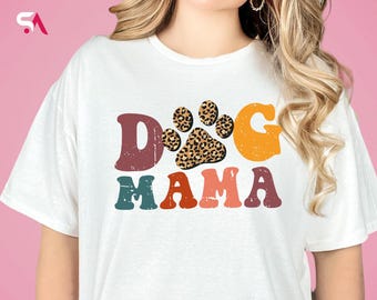 Retro Dog Mama Shirt, Gift For Dog Mama Hoodie, Funny Dog Mama Sweatshirt, Vintage Dog Mama Hoodie, Dog Lover Sweatshirt, Retro Dog Mama Tee