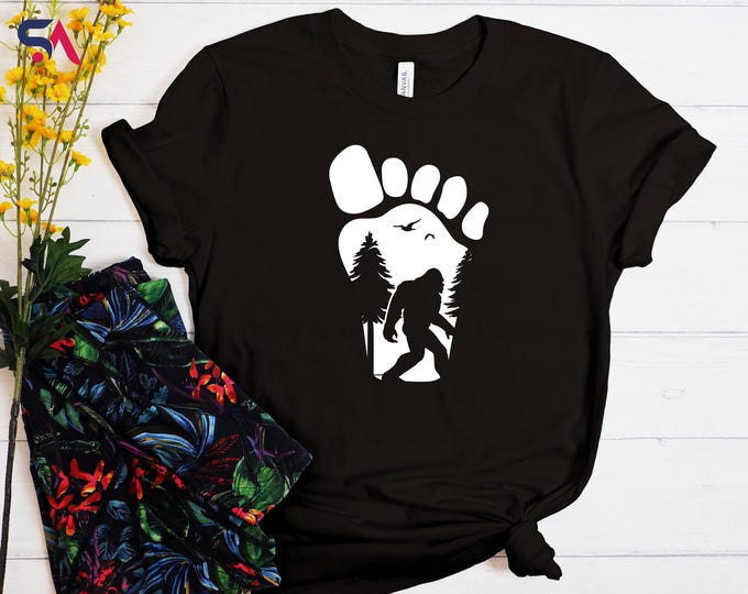 Bigfoot Shirt, Camping Gift Hoodie, Funny Sasquatch Hiking Sweatshirt, Sasquatch Tee, Hiker Shirt, Bigfoot Hoodie, Bigfoot Sweatshirt