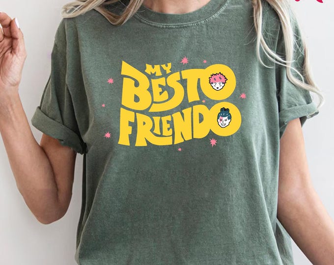 Comfort Colors© My Besto Friendo Shirt, Best friend shirt, Bestie T-shirt, Anime Lover Gift, Funny Anime T-shirt, Anime Shirt, Besto Friendo