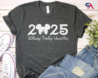 Disney Family Vacation 2025 Shirt, 2025 Disney Tees, Disneyworld Sweatshirt, Disney Trip 2025 Hoodie, Disney Family Matching 2025 Shirt