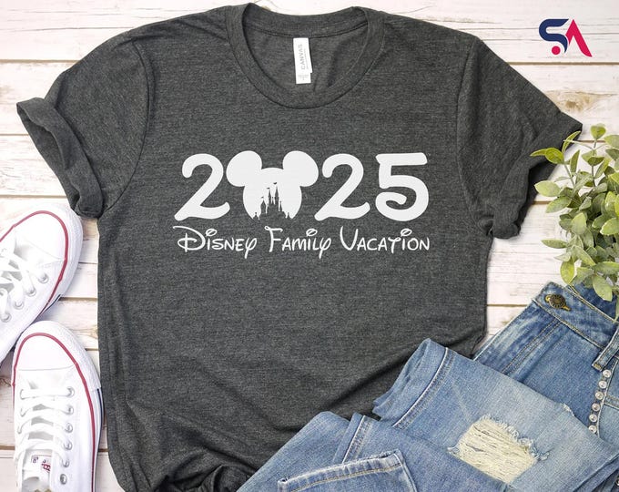 Disney Family Vacation 2025 Shirt, 2025 Disney Tees, Disneyworld Sweatshirt, Disney Trip 2025 Hoodie, Disney Family Matching 2025 Shirt
