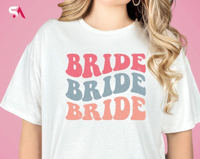 Retro Bride Shirt, Getting ready Outfit, Retro Bachelorette Party Tee, Groovy Wedding Hoodie, Bridal Party Sweatshirt, Bridal Shower Gift