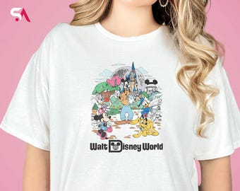 Retro Disneyworld Shirt: Mickey and Friends Vintage Tee