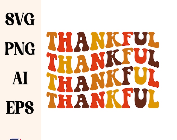 Thankful Svg, Retro Svg, Thanksgiving Shirt Svg, Fall Svg, Thanksgiving Png, Autumn Svg, Christian Svg, Pumpkin Svg, Trendy Svg, October Svg