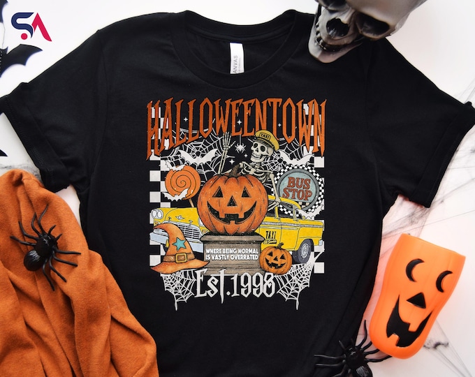 Halloweentown Est 1998 Shirt, Vintage Disney Channel Movie Hoodie, Retro Halloween Vibes Sweatshirt, Halloweentown University T-Shirt