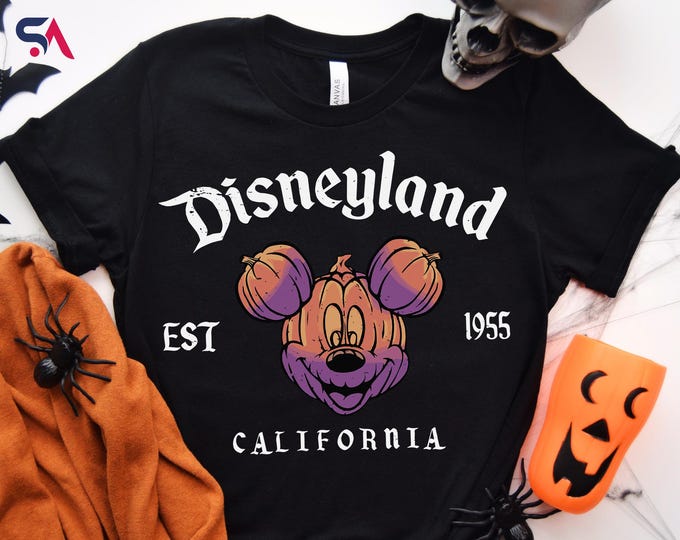 Retro Disneyland Est 1955 California Mickey Shirt, Disneyland Halloween Sweatshirt, Vintage Disney Mickey Halloween Hoodie, Disney Halloween