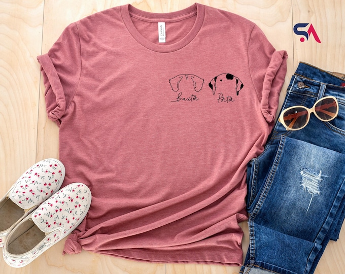 Custom Dog Shirt, Personalized Dog Ears Sweatshirt with Name, Dog Ears Shirt, Custom Dog Ears, Pet Lovers, Gift For Dog Mom, Dog Lover Shirt