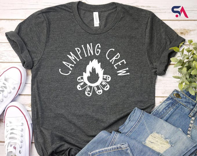 Camping Crew Shirt, Field Trip t-Shirt, Friends Camping T-Shirt, Family Camping Sweatshirt, Camp Life Hoodie, Cute Gift for Campers Hoodie