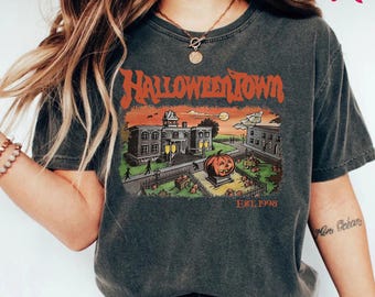 Halloweentown Est 1998 Comfort Colors T-shirt, Vintage Disney Channel Movie Hoodie, Halloween Vibes Sweatshirt, Halloweentown University Tee