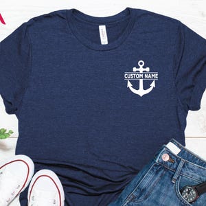 Custom Anchor Shirt, Boat Owner Gift, Captain T-Shirt, Boating Shirt, Nautical Tee, Sailing T-Shirt, Sailing Gift, Captain Gift, Naval Shirt