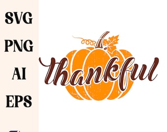 Thankful Pumpkin Svg, Retro Svg, Thanksgiving Shirt Svg, Thanksgiving Png, Pumpkin Svg, Pumpkin Svg, Trendy Svg, October Svg, Thankful png