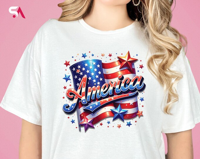 Retro America Shirt, Patriotic Sweatshirt, Independence Day T-Shirt,  4th of July Hoodie, 1776 America Shirt, USA Flag, Fourth of July Tee