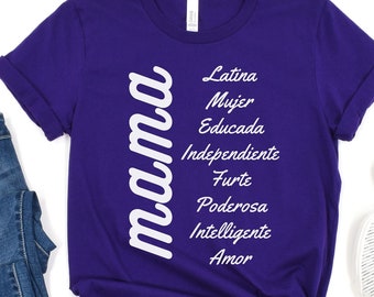 Dia De Las Madres Blusa, Camiseta Feliz Día De La Madre, Camisetas Latinas, Regalo Para Mama, Madres, Madrastras, Latianx Madres, Latinx Madre
